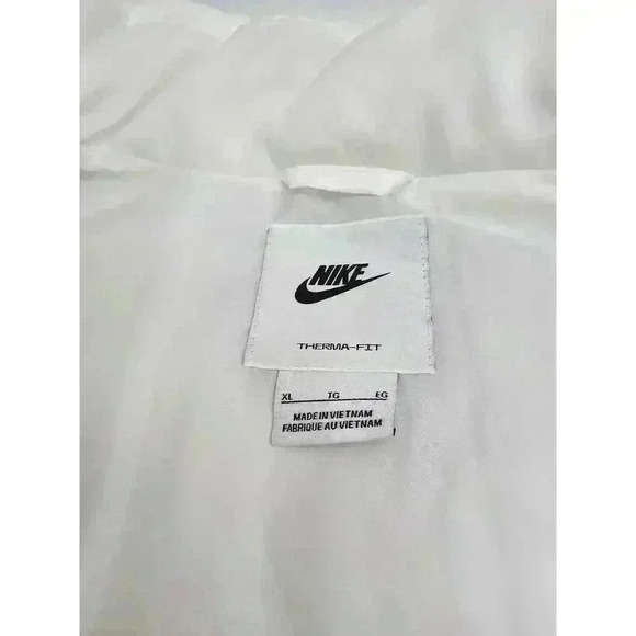 Nike Sportswear Women's XL White Classic Therma-FIT Over-sized Puffer Vest NWT - Picture 4 of 11
